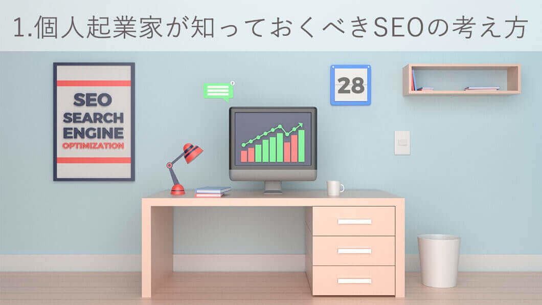 個人起業家が一番最初に知っておくべきSEOの考え方アイキャッチ画像
