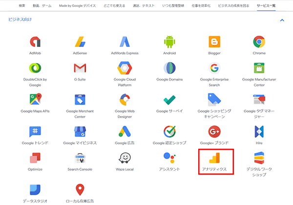 Googleアナリティクスログイン6